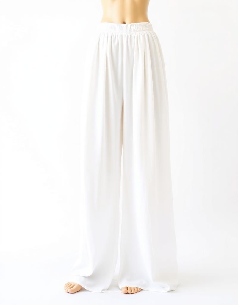 White Flared Palazzo Pants