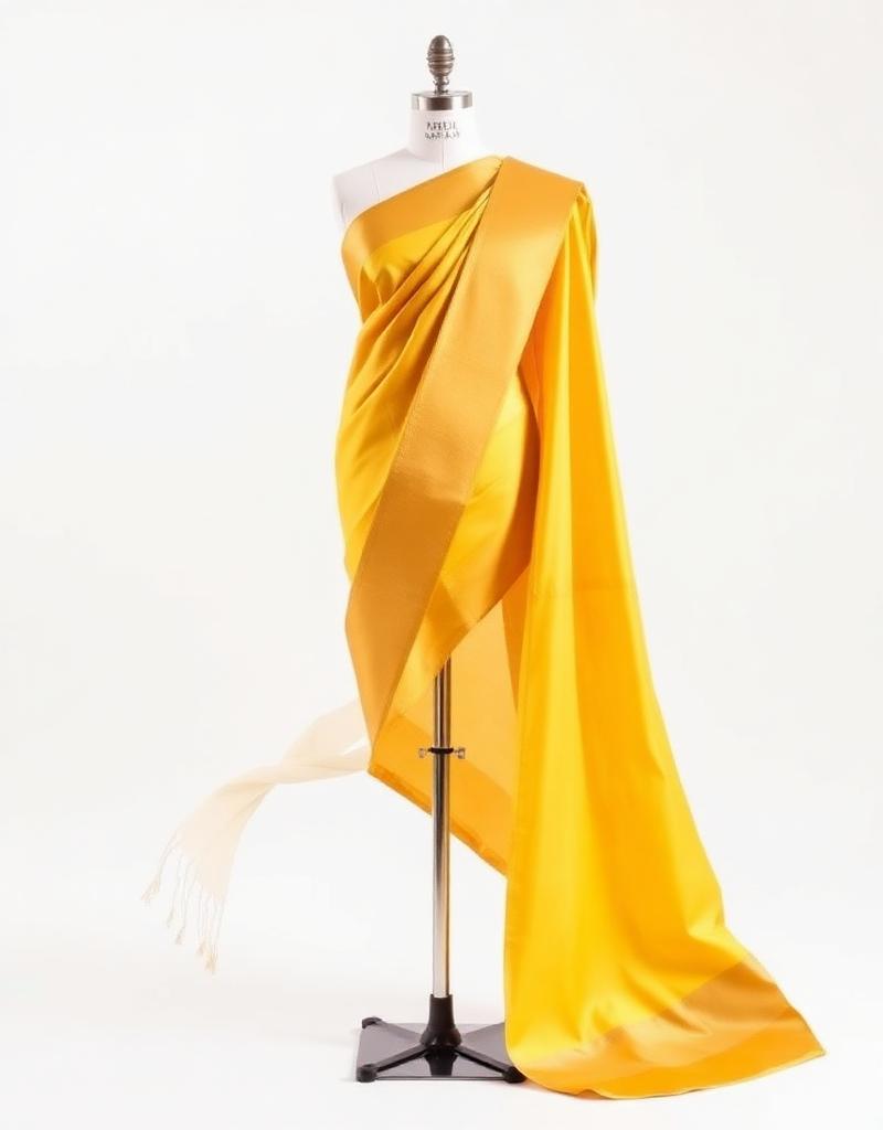 Yellow Silk Saree